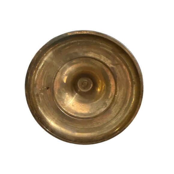 Vintage Classic Brass Hanukkah Menorah With Star Of David Religious Decor Heavy - Picture 2 of 3